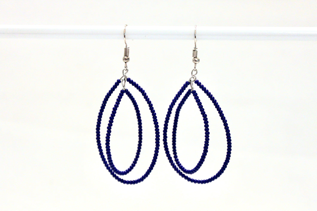 Teardrop Earrings - Royal Blue