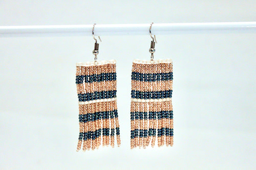 Taposa Earrings - Gold & Pewter