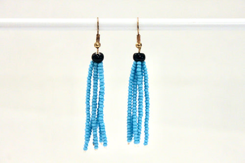 Tassel Earrings - Aqua II