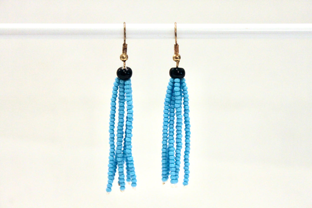 Tassel Earrings - Aqua II