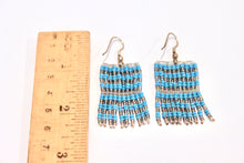 Load image into Gallery viewer, Taposa Earrings - Aqua &amp; Silver