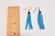 Load image into Gallery viewer, Tassel Earrings - Aqua II