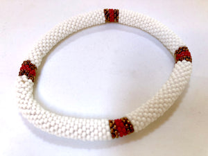 Bracelet - Knitted White