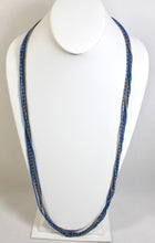 Load image into Gallery viewer, 5 Strand Long Necklace - Gray &amp; Steel Blue II