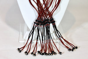 Murle Necklace - Brown, Black & Pewter