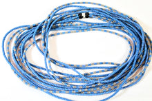 Load image into Gallery viewer, 5 Strand Long Necklace - Blue &amp; Gray