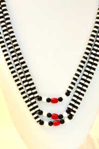 Dinka Triple Beaded Necklace