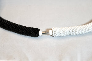 Hand in Hand Necklace - Black & White