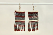 Load image into Gallery viewer, Taposa Earrings - Brown &amp; Pewter