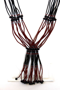 Murle Necklace - Brown, Black & Pewter