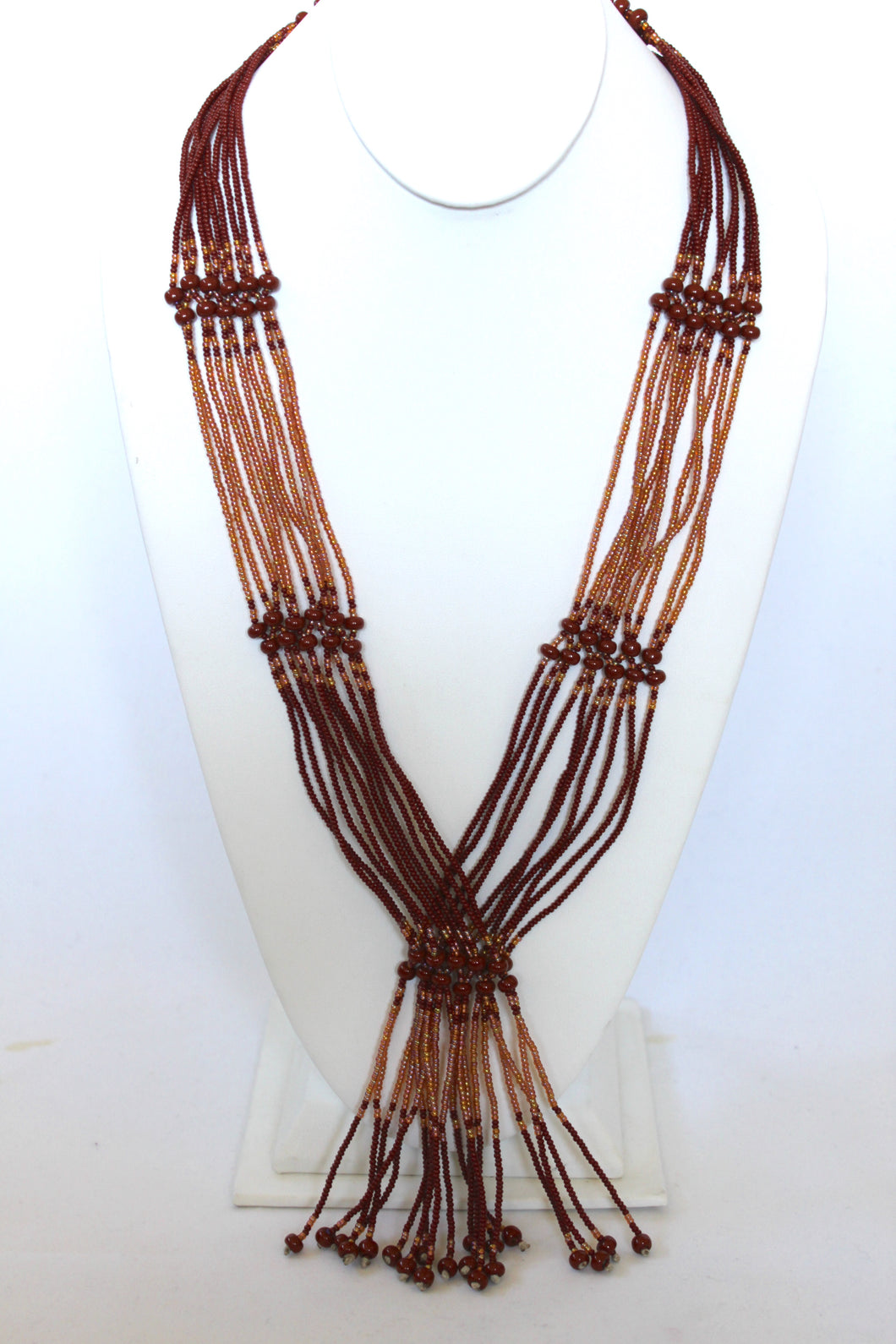 Murle Necklace - Copper & Iridescent Gold