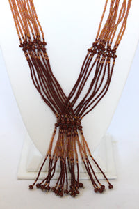 Murle Necklace - Copper & Iridescent Gold