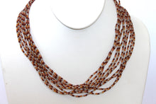 Load image into Gallery viewer, 5 Strand Long Necklace - Autumn Colors