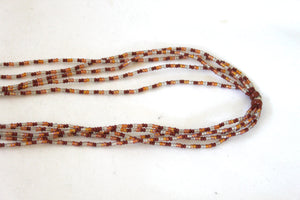 5 Strand Long Necklace - Autumn Colors