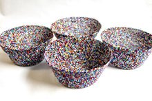 Load image into Gallery viewer, UN Refugee Camp Beaded Bowl - Multi-Colored Blue