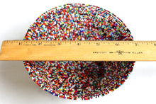 Load image into Gallery viewer, UN Refugee Camp Beaded Bowl - Multi-Colored Red