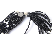 Load image into Gallery viewer, 20 Strand Necklace - Black &amp; White