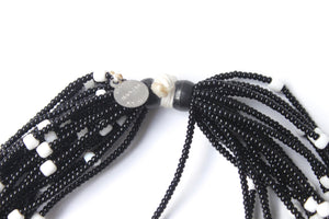 20 Strand Necklace - Black & White