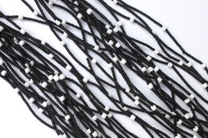 20 Strand Necklace - Black & White