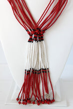 Load image into Gallery viewer, Murle Necklace - Red &amp; White