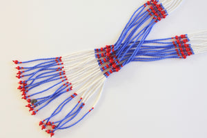 Murle Necklace - Red, White & Blue