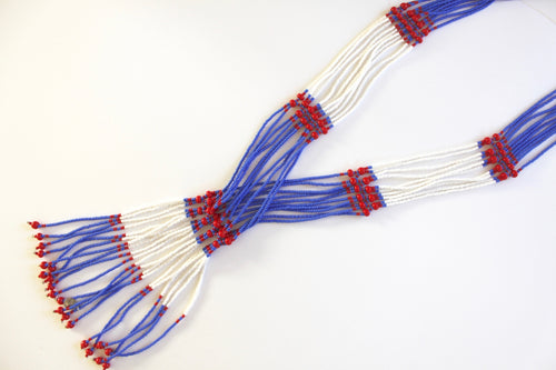 Murle Necklace - Red, White & Blue