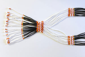 Murle Necklace - Black, White, Red & Yellow