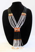 Load image into Gallery viewer, Murle Necklace - Black, White, Red &amp; Yellow