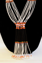 Load image into Gallery viewer, Murle Necklace - Black, White, Red &amp; Yellow