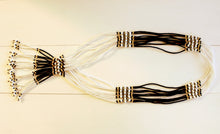 Load image into Gallery viewer, Murle Necklace - Black, White &amp; Yellow