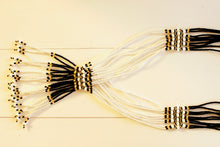 Load image into Gallery viewer, Murle Necklace - Black, White &amp; Yellow