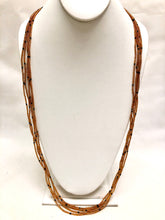 Load image into Gallery viewer, 5 Strand Long Necklace -  Gold &amp; Black