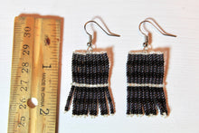 Load image into Gallery viewer, Taposa Earrings - Pewter &amp; Black